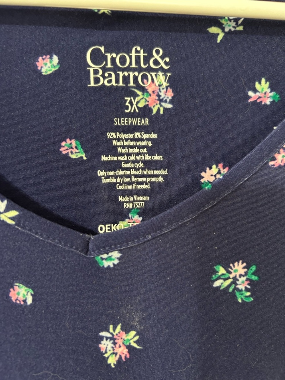 3 NWT Women's Kohl’s Croft & Barrow Intimates Night Gowns SIZE 3XL - Picture 3 of 13